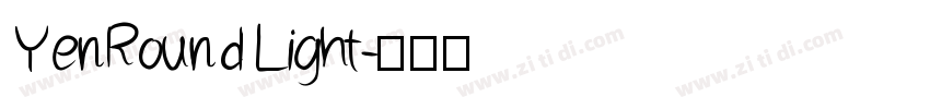 YenRound Light字体转换